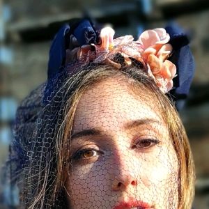 Vintage flower hat with veil